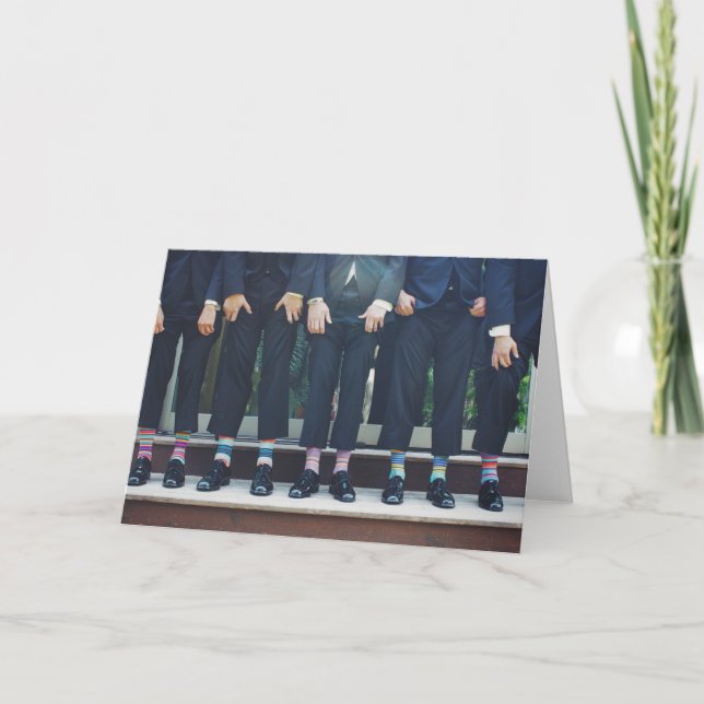 HAMbyWG - Greeting Card -  Men in Socks (Front)