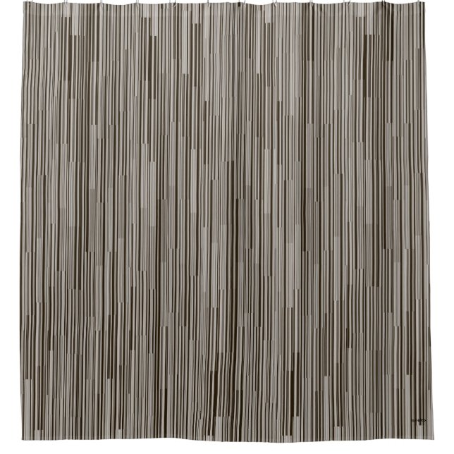 HAMbyWG Grey Gradient w/ Any Other Colour Shower Curtain (Front)