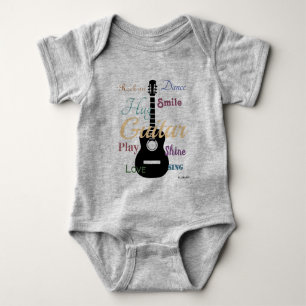 HAMbyWG - Guitar Theme Baby Bodysuit