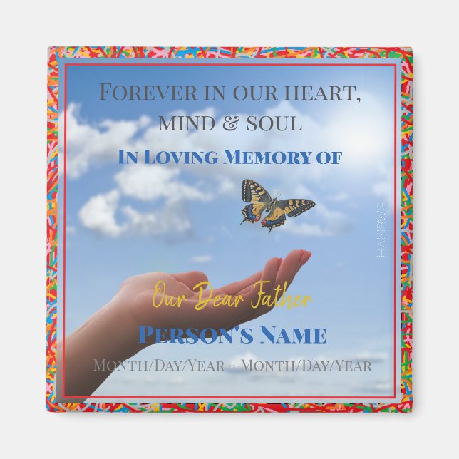 HAMbyWG - Hand releasing a butterfly magnet (Front)