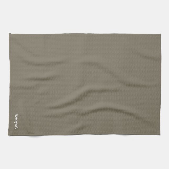 HAMbyWG -Kitchen Towel 16" x 24" - Dark Clay (Horizontal)