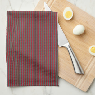HAMbyWG - Kitchen Towel 16" x 24" - Red Grey Strip