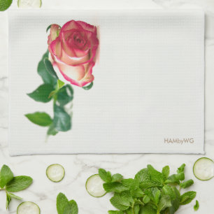 HAMbyWG - Kitchen Towel 16" x 24" -Single Rose