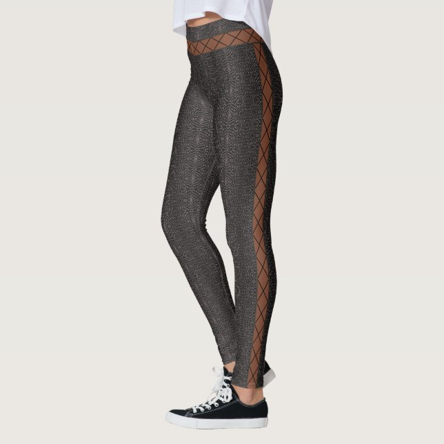 HAMbyWG - Leggings - Black Bead - Cut Out Look (Left)