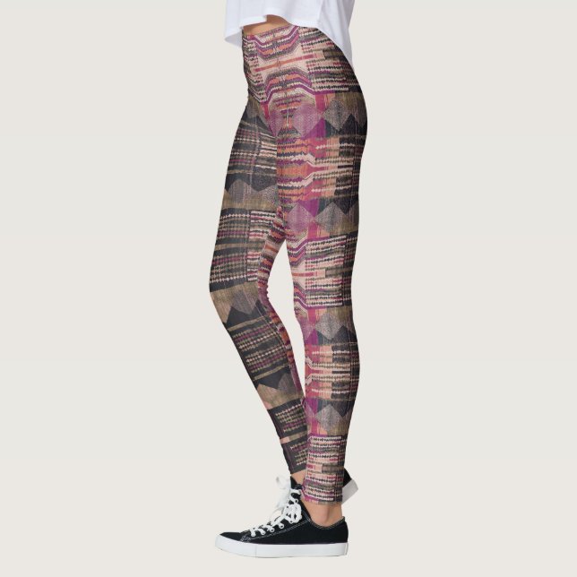 HAMbyWG Leggings - Black Pink Olive (Left)