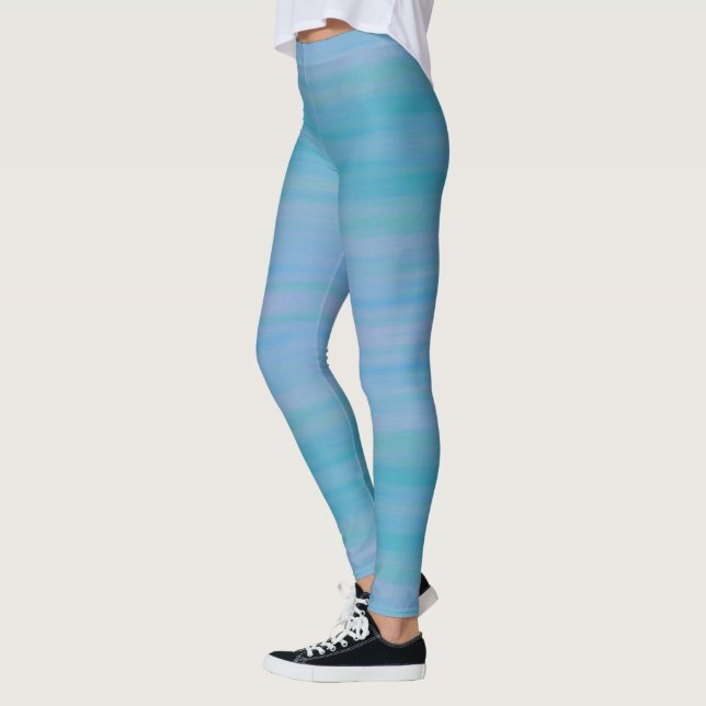 HAMbyWG - Leggings - Blue Watercolors (Left)