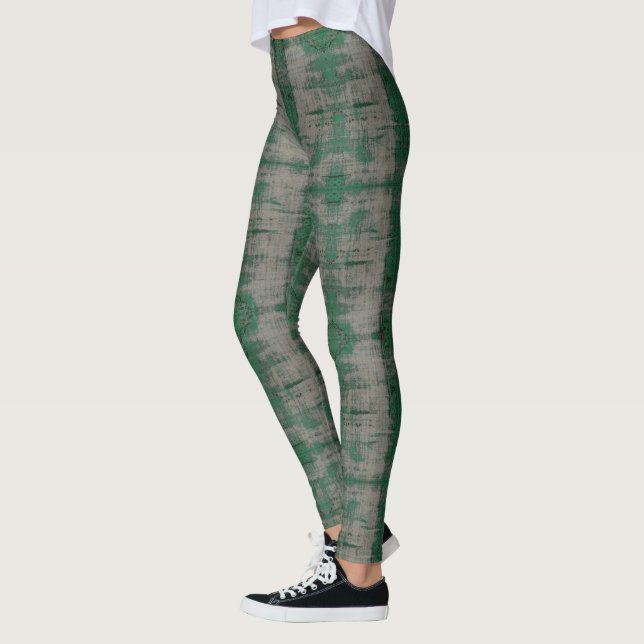 HAMbyWG - Leggings - Distressed Green (Left)
