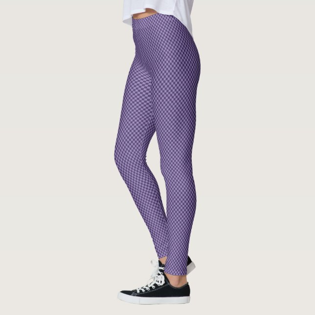 HAMbyWG - Leggings -  Lavender Gingham (Left)