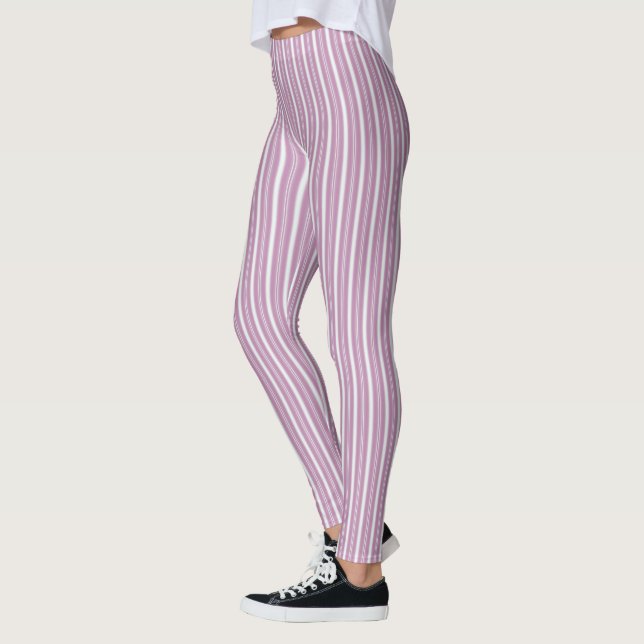 HAMbyWG - Leggings - Light pink n White Stripe (Left)