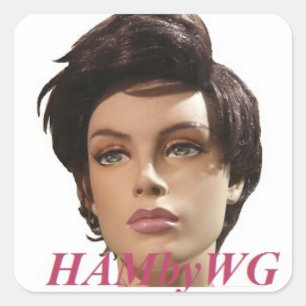 HAMbyWG - Mannequin Square Sticker