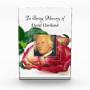 HAMbyWG Memorial Rose Acrylic Photo Block