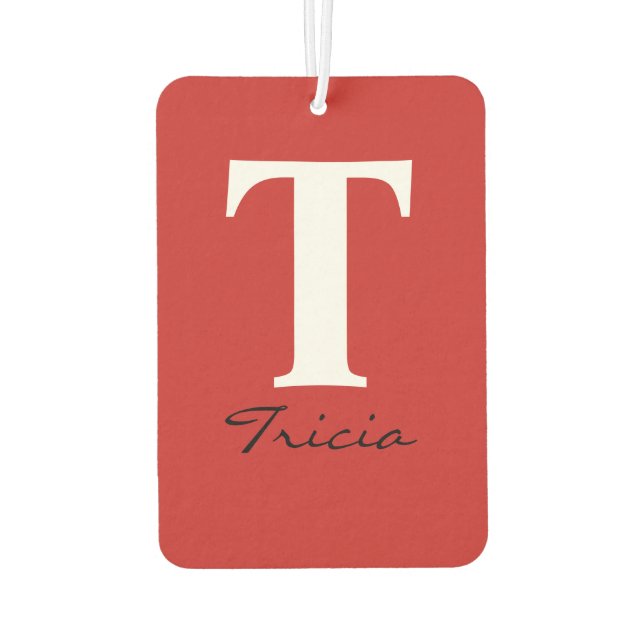 HAMbyWG - Modern Monogram Car Air Freshener (Back)