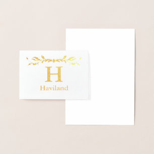 HAMbyWG Monogram Foil Card