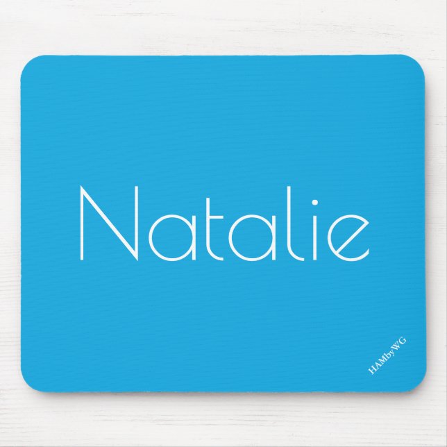 HAMbyWG - Mouse Pad - Bright Aqua Blue (Front)
