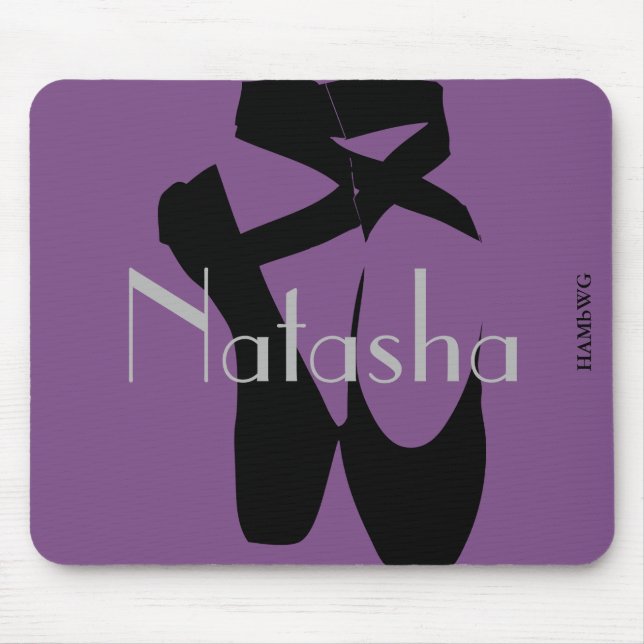 HAMbyWG - Mouse Pad - Charcoal Ballet Slipper (Front)