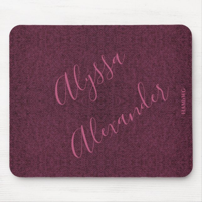 HAMbyWG - Mouse Pad - Denim Image - Cherry (Front)