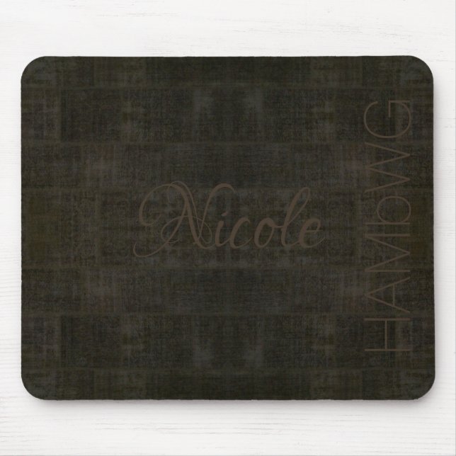 HAMbyWG - Mouse Pad - Distressed Brown (Front)