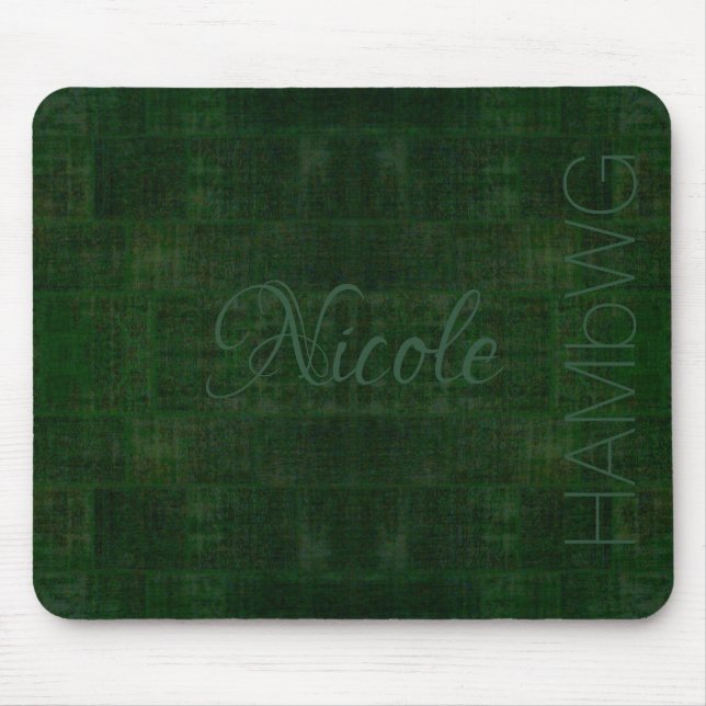 HAMbyWG - Mouse Pad - Distressed Green (Front)