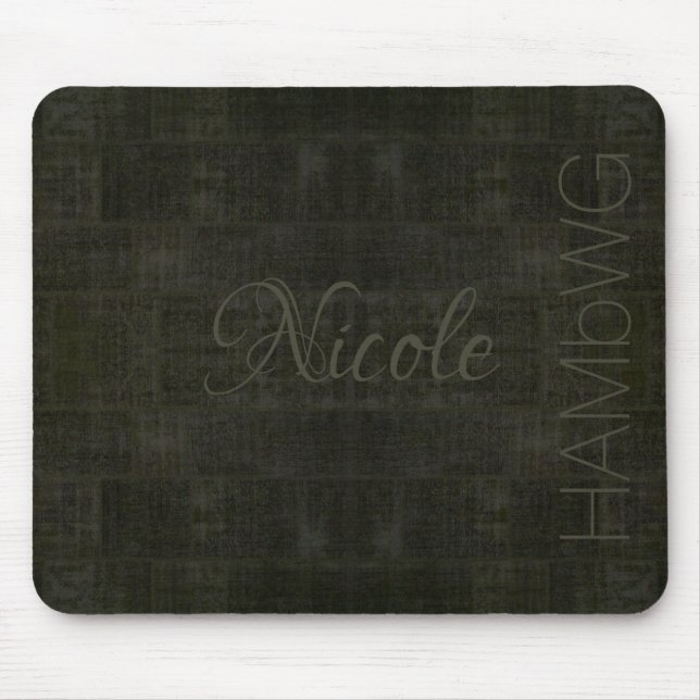HAMbyWG - Mouse Pad - Distressed Olive (Front)