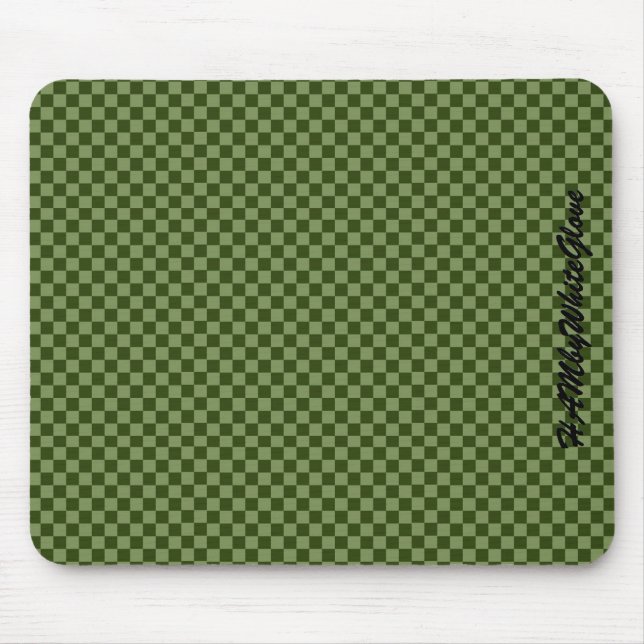 HAMbyWG - Mouse Pad - Green Chequered (Front)