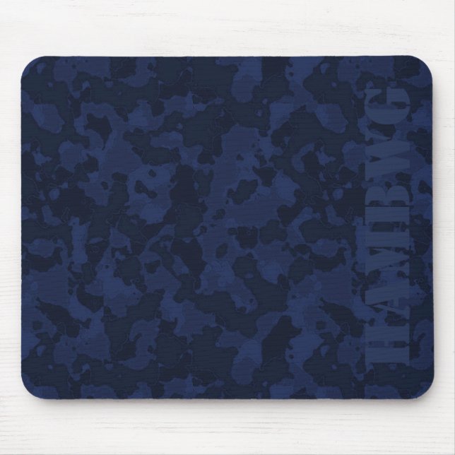 HAMbyWG - Mouse Pad - Navy Camouflage (Front)