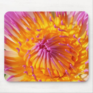 HAMbyWG - Mouse Pad - Pink & Yellow Flower