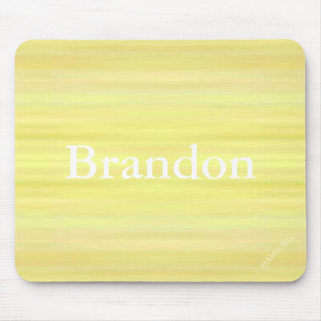 HAMbyWG - Mouse Pad - Washed Yellow (Front)