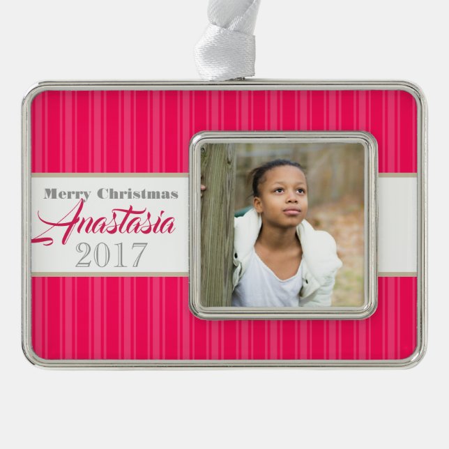 HAMbyWG - Ornament - Pink Stripes (Front)