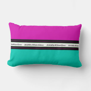 HAMbyWG - Outdoor Lumbar - Pink/Black/Gr/Turq. Cushion