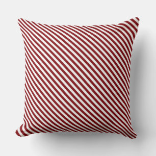 HAMbyWG - Outdoor Pillow 20" - Red White Stripe