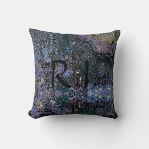 HAMbyWG Paint Splatter Look - Blues Cushion