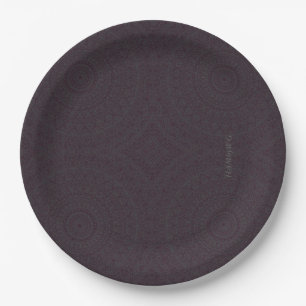 HAMbyWG - Paper Plate 7 or 9" - Boho Dark Cherry