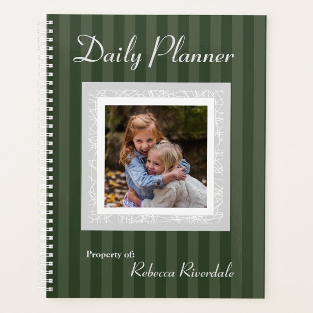 HAMbyWG - Photo Daily Planner - Any Colour Stripe (Front)