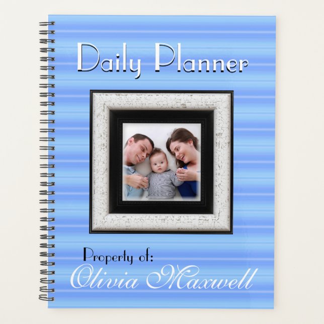 HAMbyWG - Photo Daily Planner -  Blue Chiffon (Front)