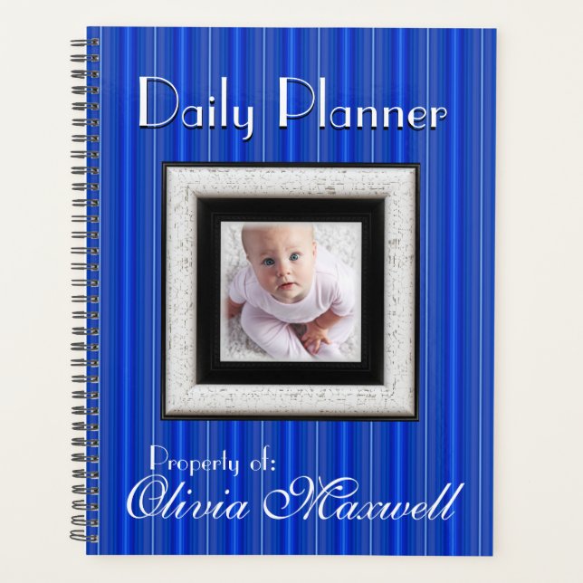 HAMbyWG - Photo Daily Planner -  Bright Blue (Front)