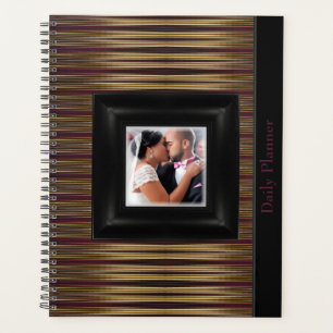 HAMbyWG - Photo Daily Planner - Burgundy Gradient
