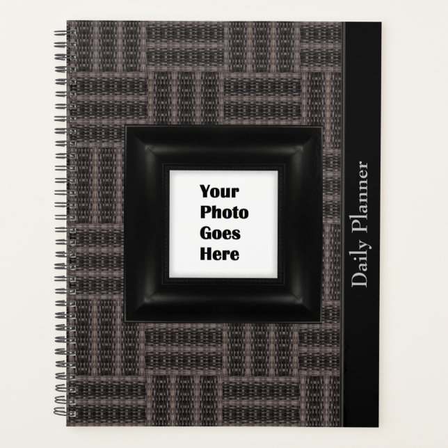 HAMbyWG - Photo Daily Planner -  Grey Weave (Front)