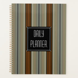 HAMbyWG - Photo Daily Planner - Ivory  Deco Stripe