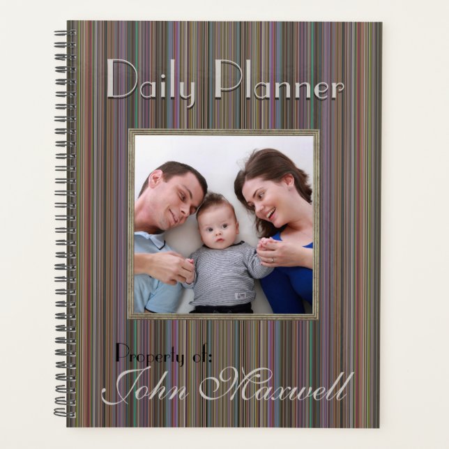 HAMbyWG - Photo Daily Planner - Multi-Colour Strip (Front)