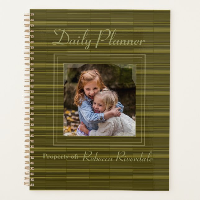 HAMbyWG - Photo Daily Planner - Olive Gradient (Front)