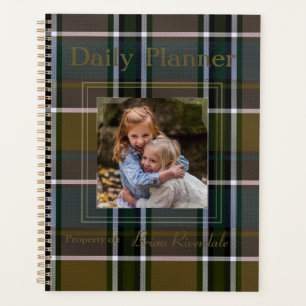 HAMbyWG - Photo Daily Planner - Olive Plaid