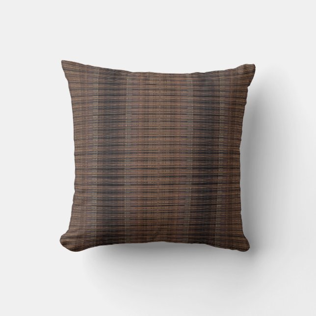 HAMbyWG - Pillow 16" - Fine Matchstick Look Mocha (Front)