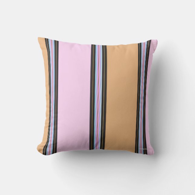 HAMbyWG Pillow 16" - Pink & Beige (Front)