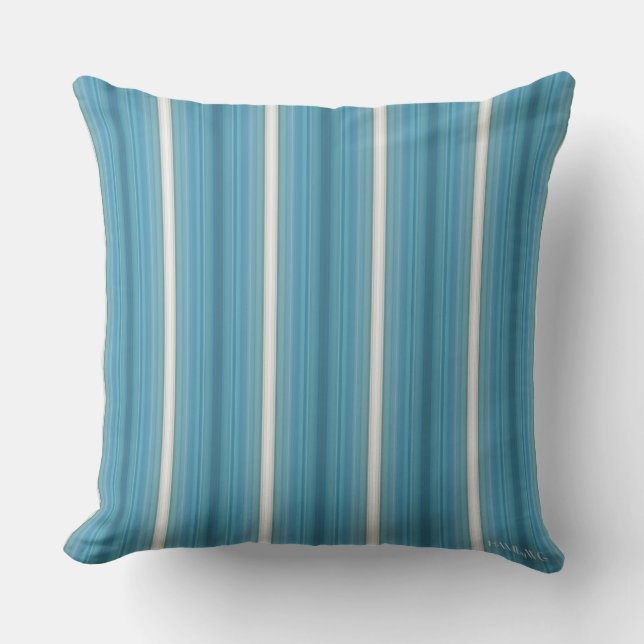 HAMbyWG - Pillow - Aquamarine Stripes (Front)