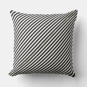 HAMbyWG - Pillow   - Black White Stripe