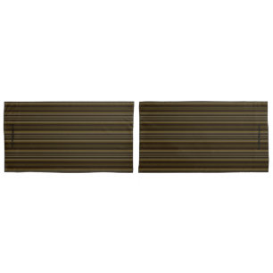 HAMbyWG - Pillow Cases - Brown Stripe