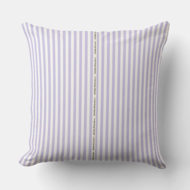 HAMbyWG - Pillow  -  Lilac White Stripe (Front)