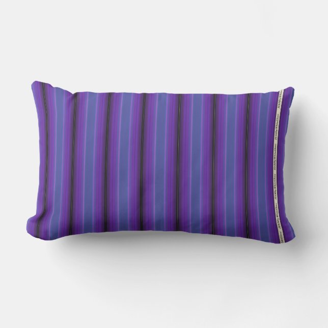 HAMbyWG - Pillow   - Purple Blue Violet Stripe (Front)