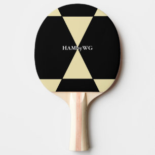 HAMbyWG Ping-Pong Paddle in Black and White