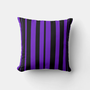 HAMbyWG Purple and Black Stripes Cushion